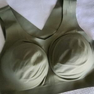 Evelyn And Bobbie Sleek Olive Green Women's Bra New Without Tags
